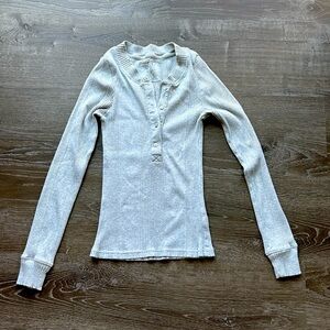 Aerie Henley Top Size Medium
